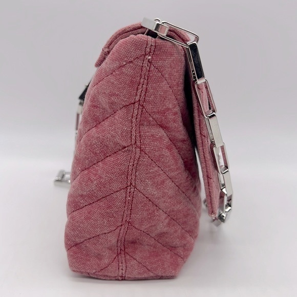 Isabel Marant NWT Merine Quilted Denim Shoulder  Crossbody Bag Pink - Picture 6 of 16